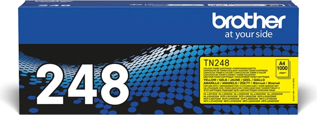 Toner, Brother TN-248Y rendiment 1000 faqe, standard, i verdhë