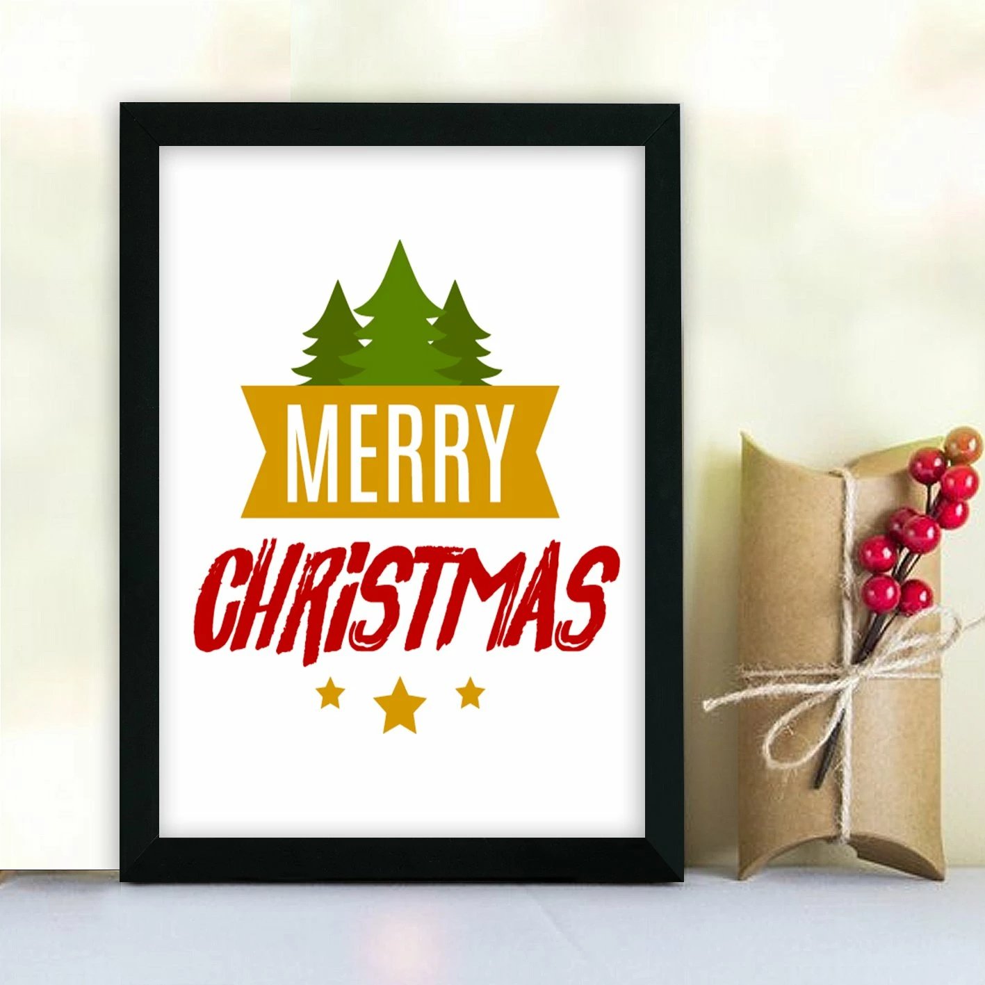 Pikturë dekorative MDF me kornizë, Wallity, SC485, shumëngjyrëshe, 24x29cm