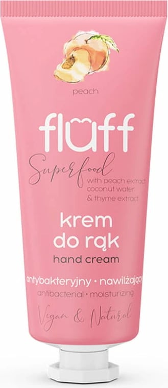 Krem për duar Fluff Superfood Antibacterial Peach, 50ml