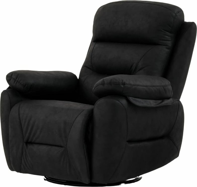 Karrige relaksuese Comfort, ngjyrë e zezë, Atelier del Sofa, manuale