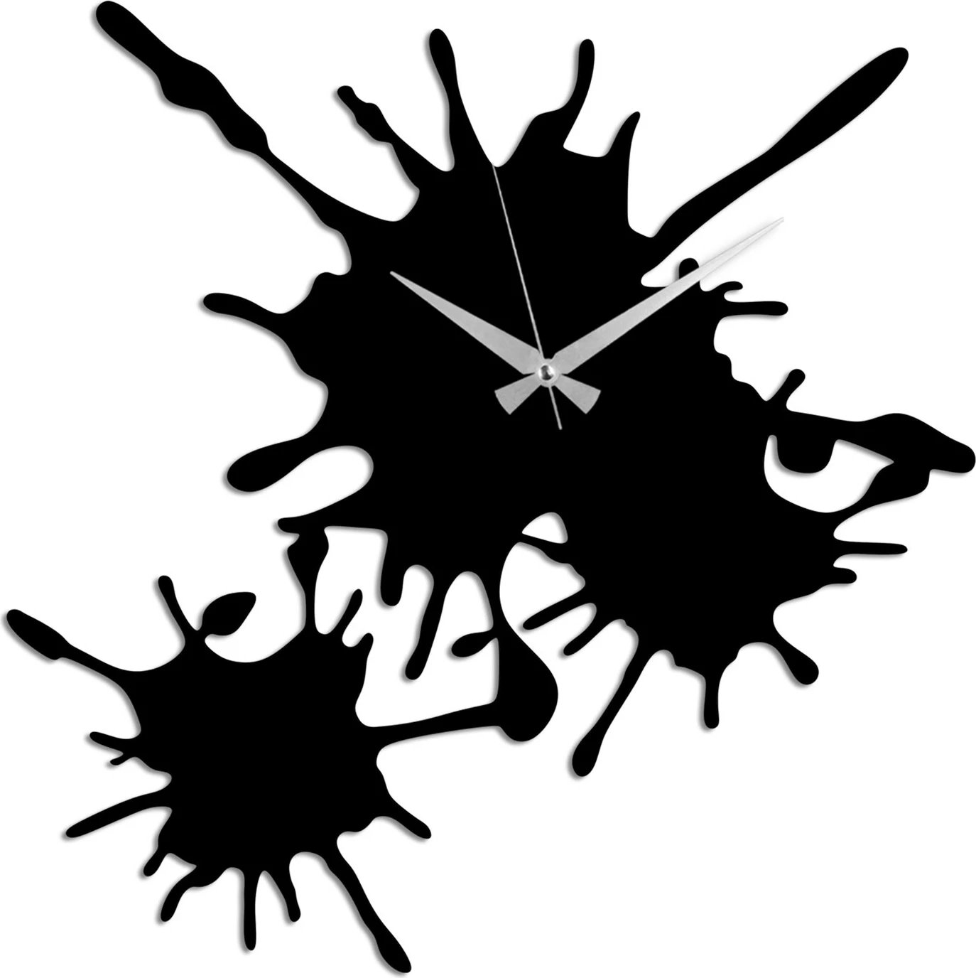 Orë muri dekorative prej metali, Wallity, ngjyrë e zezë, 49x49cm