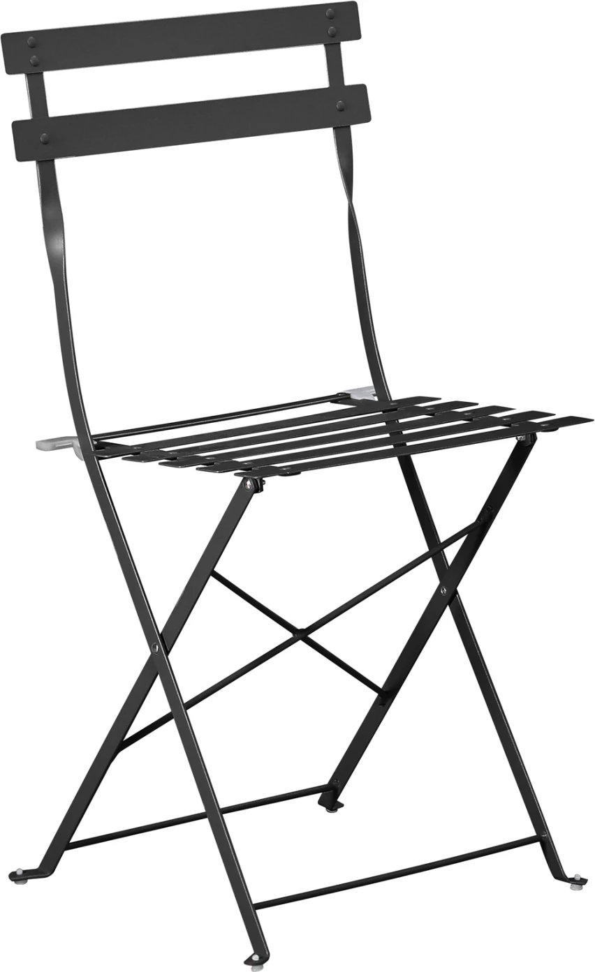 Karrige palosëse SOPHIE, metalike, e zezë, FH6337.02, 41x43x80cm, set prej 2 copë