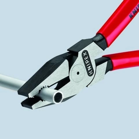 Knipex lineman's pliers 02 02 225, çelik, 225mm, doreza kaltër-kuqe