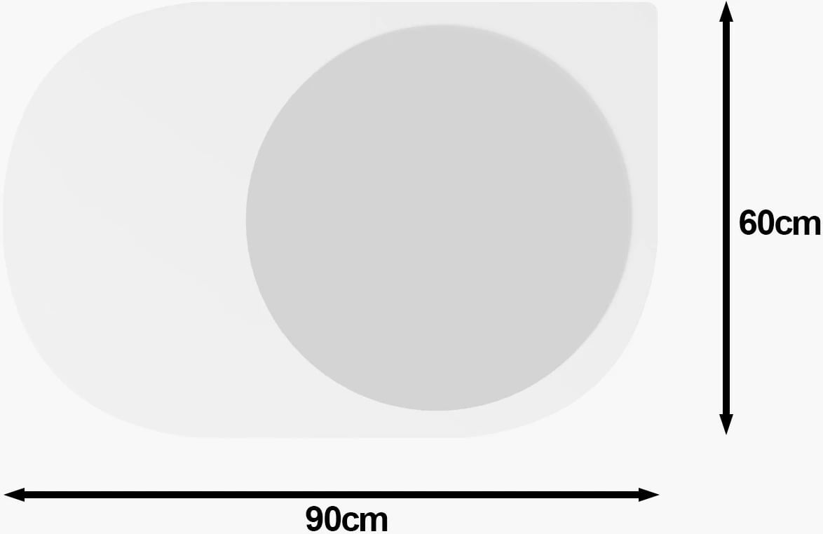 Pasqyrë dekorative Skye, Pubble, e bardhë