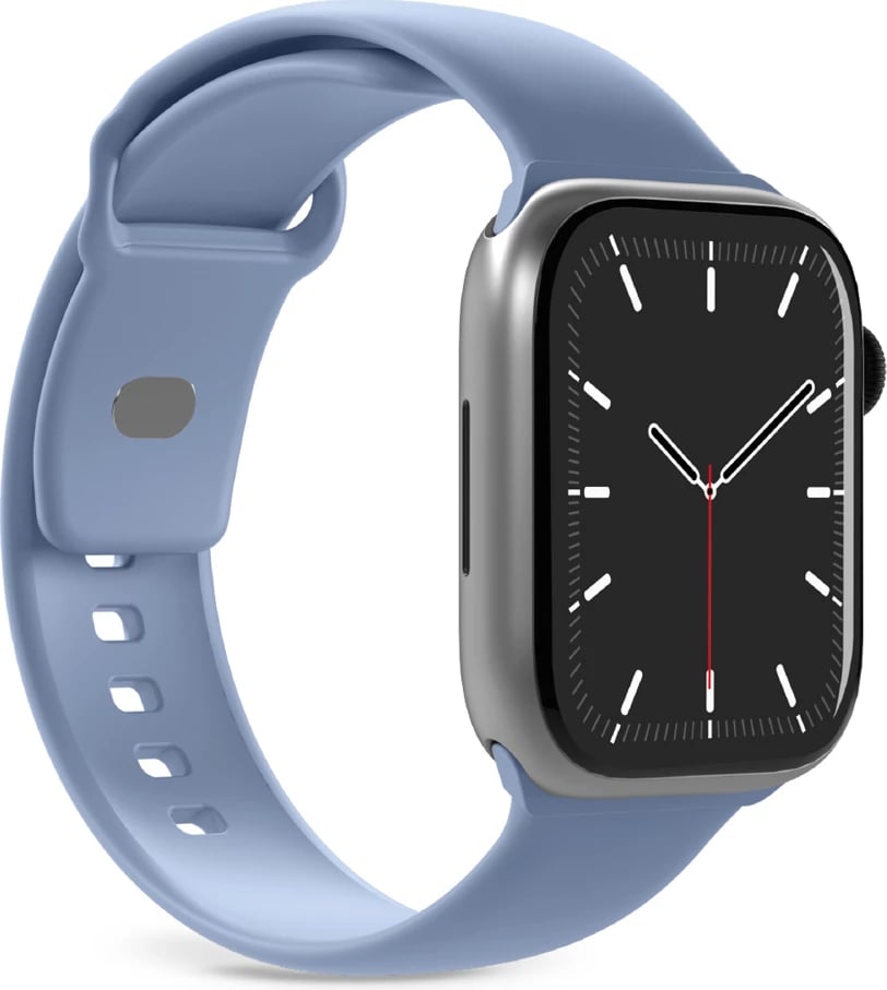 Rrip smartwatch Puro Icon për Apple Watch 44/45/46/49 mm, silikon, me tokëz, set 2 rripa, blu