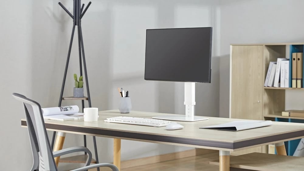 Mbajtëse monitori GEMBIRD MS-D1ST-02, rregullim lartësie, 17-32 inç, e zezë