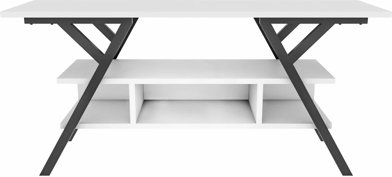 Komodë TV, ngjyrë e zezë dhe e bardhë, Skye Decor Minerva