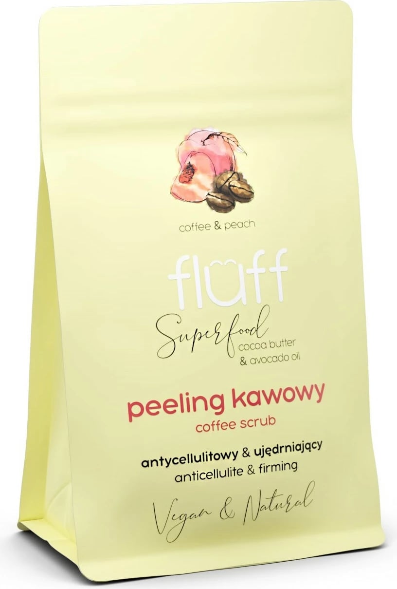 Peeling trupi për femra Fluff Coffee Scrub Peach 100g Peeling trupi për femra Fluff Coffee Scrub Peach 100g