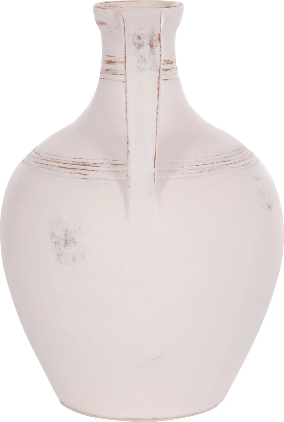 Vazo dekorative amforë, terrakotë e bardhë, FEAX FH4676.02S, 35x35x48cm