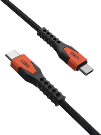 Kabllo USB-C në USB-C UAG Rugged 60W 1.5m, portokalli Kabllo USB-C në USB-C UAG Rugged 60W 1.5m, portokalli