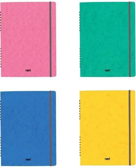 Fletore spirale Next Prespan 21x29cm, 3 lëndë, 105 faqe, ngjyra të ndryshme