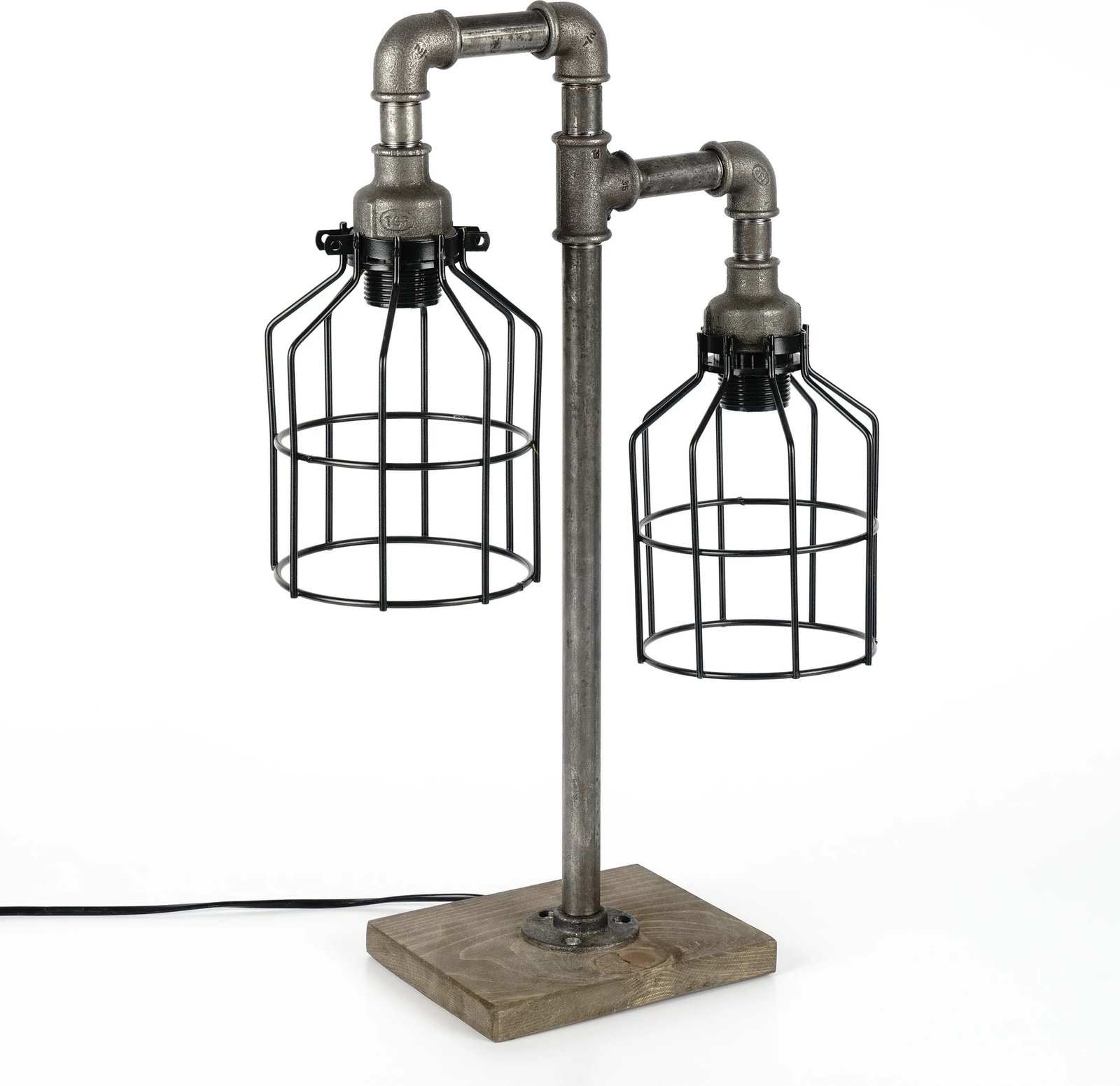 Llambë tavoline Opviq, Pp112, ngjyrë e zezë, dizajn industrial, 40x56x17cm