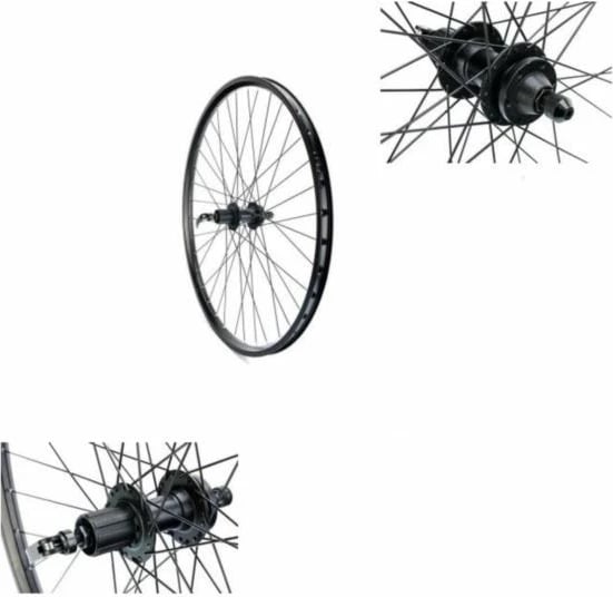 Rrotë e pasme biçiklete Yakimasport, e zezë