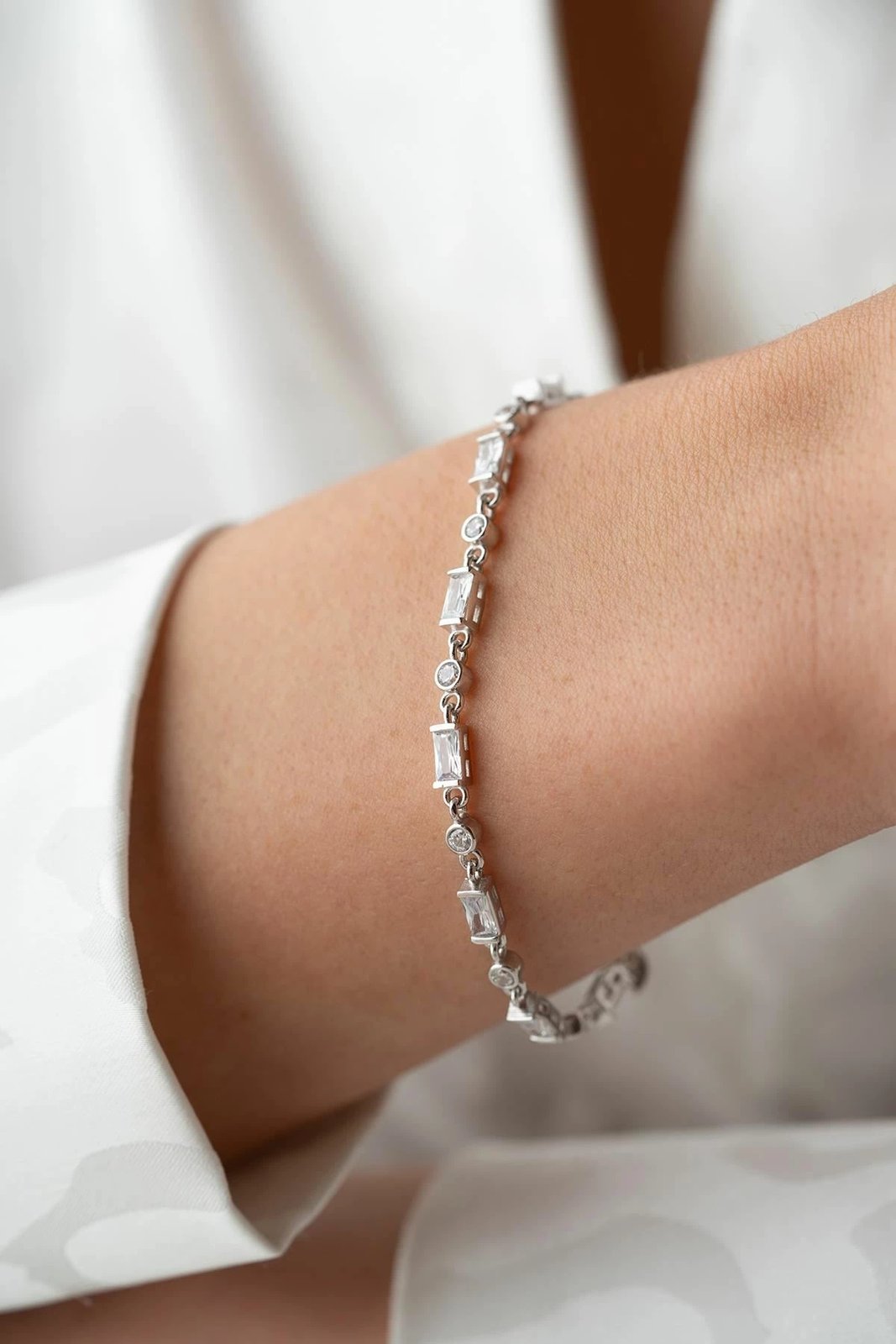 Byzylyk argjendi Jumeon, NRZ1000347, ngjyrë argjendi, gur zirkoni