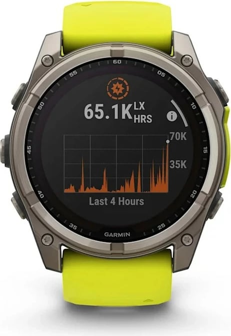 Smartwatch Garmin Fenix 8 Amoled Sapphire 51mm, yellow/grey