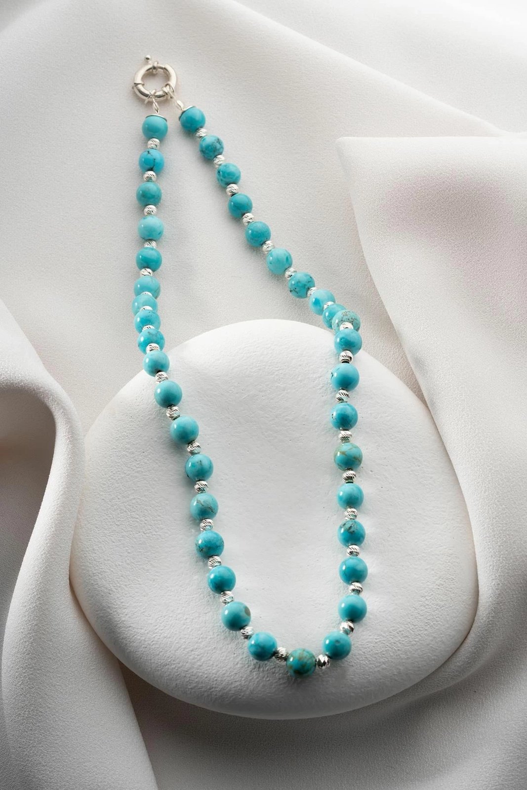 Varëse argjendi, gur natyral turquoise, Jumeon, NRZ1000409