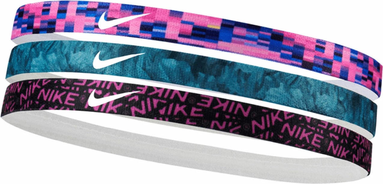 Shirit flokësh Nike për femra, rozë/blu/e zezë