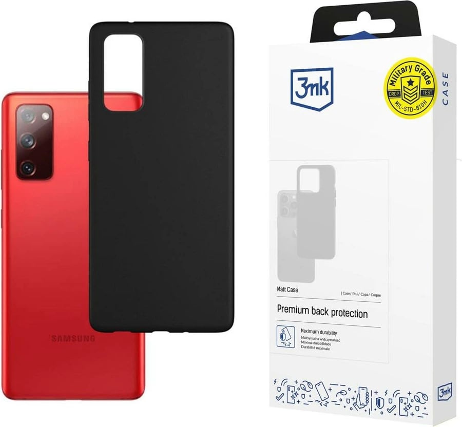 Mbështjellës 3mk Matt Case për Samsung Galaxy S20 FE 5G, i zi
