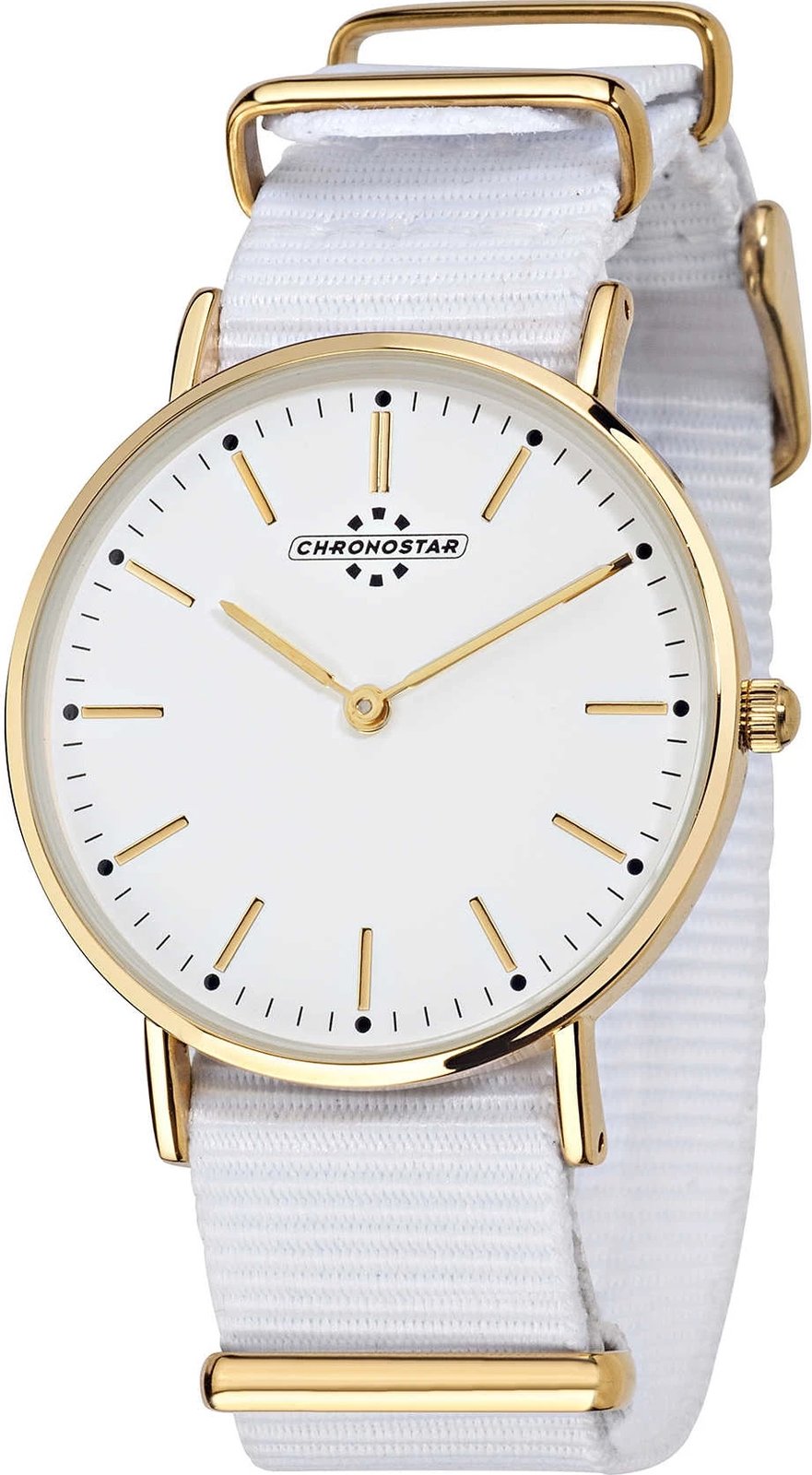 Orë dore për femra CHRONOSTAR PREPPY, e bardhë