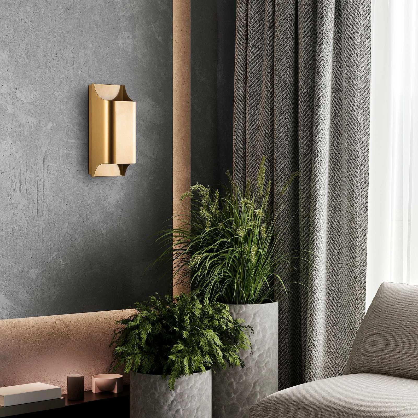 Llambë muri Opviq, Bera - 15312, ngjyrë ari Llambë muri Opviq, Bera - 15312, ngjyrë ari