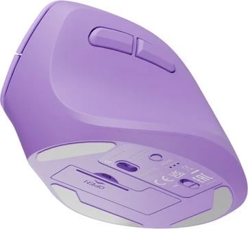 Maus vertikal Natec Crake 2, pa tela, 2400 DPI, ngjyrë vjollcë