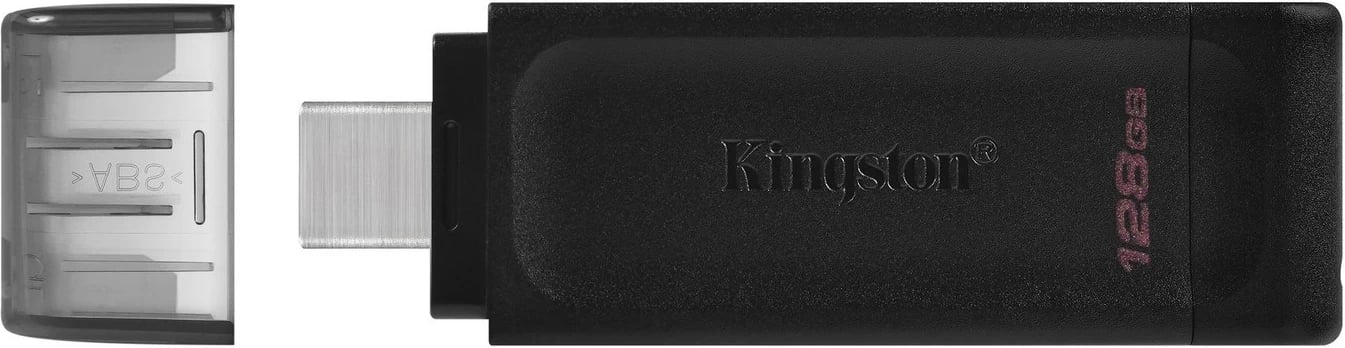 Flash drive USB Kingston DataTraveler 70,  3.2 (Gen 1), 128GB, e zezë
