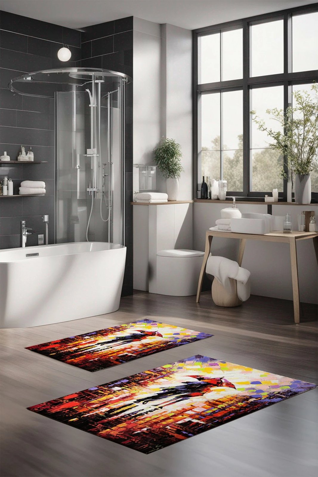 Set tapetash për banjo, shumëngjyrëshe, Mijolnir, CT-5116, 2 copë