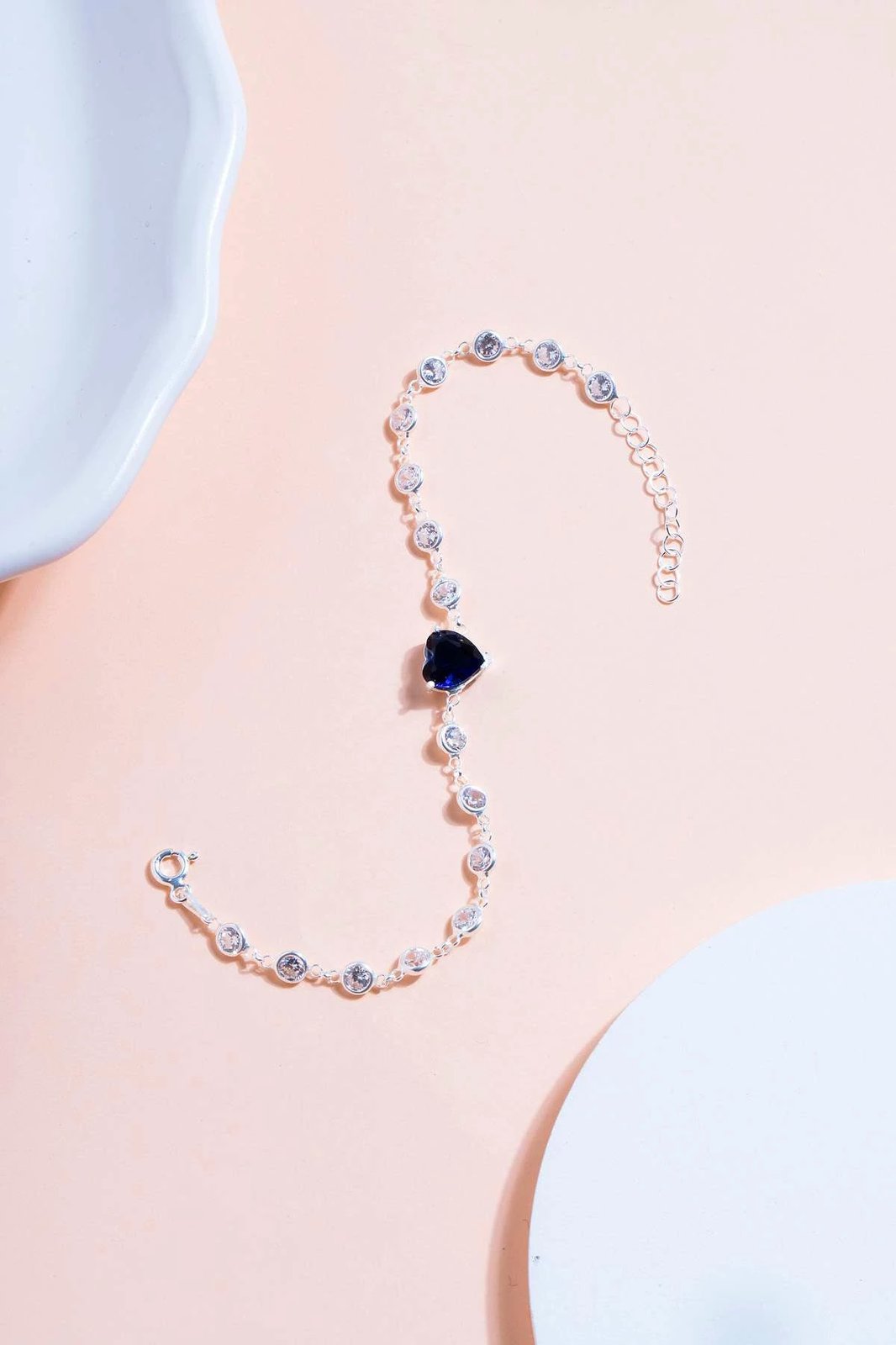 Byzylyk argjendi me zirkon ngjyrë kaltër e errët, Jumeon, TFNY65215Laci