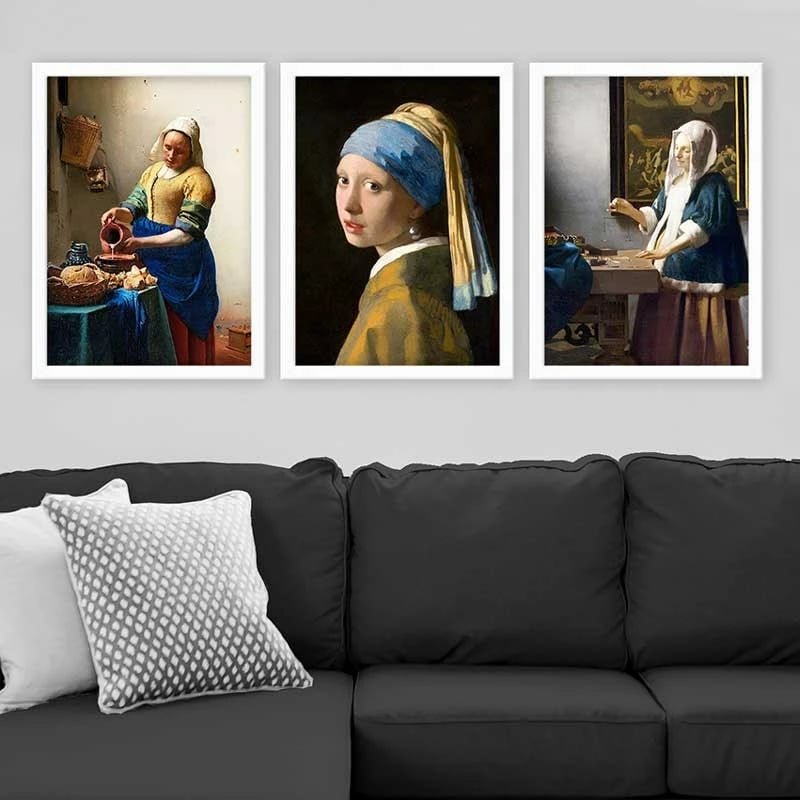 Pikturë dekorative me kornizë (3 copë), Wallity, 3BC_UN1015467_3545