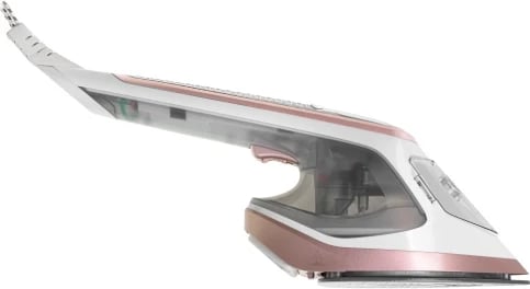 Hekur me avull 2 në 1, Adler AD 5044, 1800W, 180 ml, ngrohje 20 s, pllakë qeramike, LED, përdorim horizontal/vertikal, e bardhë/ari