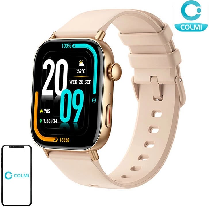 Smartwatch Colmi C8 Max, 1.93", Bluetooth, Gold