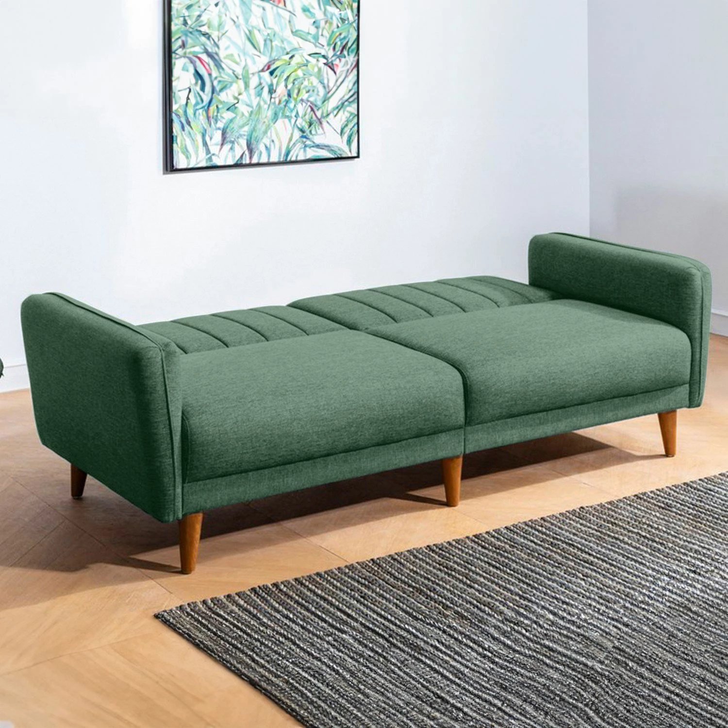 Divan-krevat treshe, Atelier del Sofa, ngjyrë e gjelbër