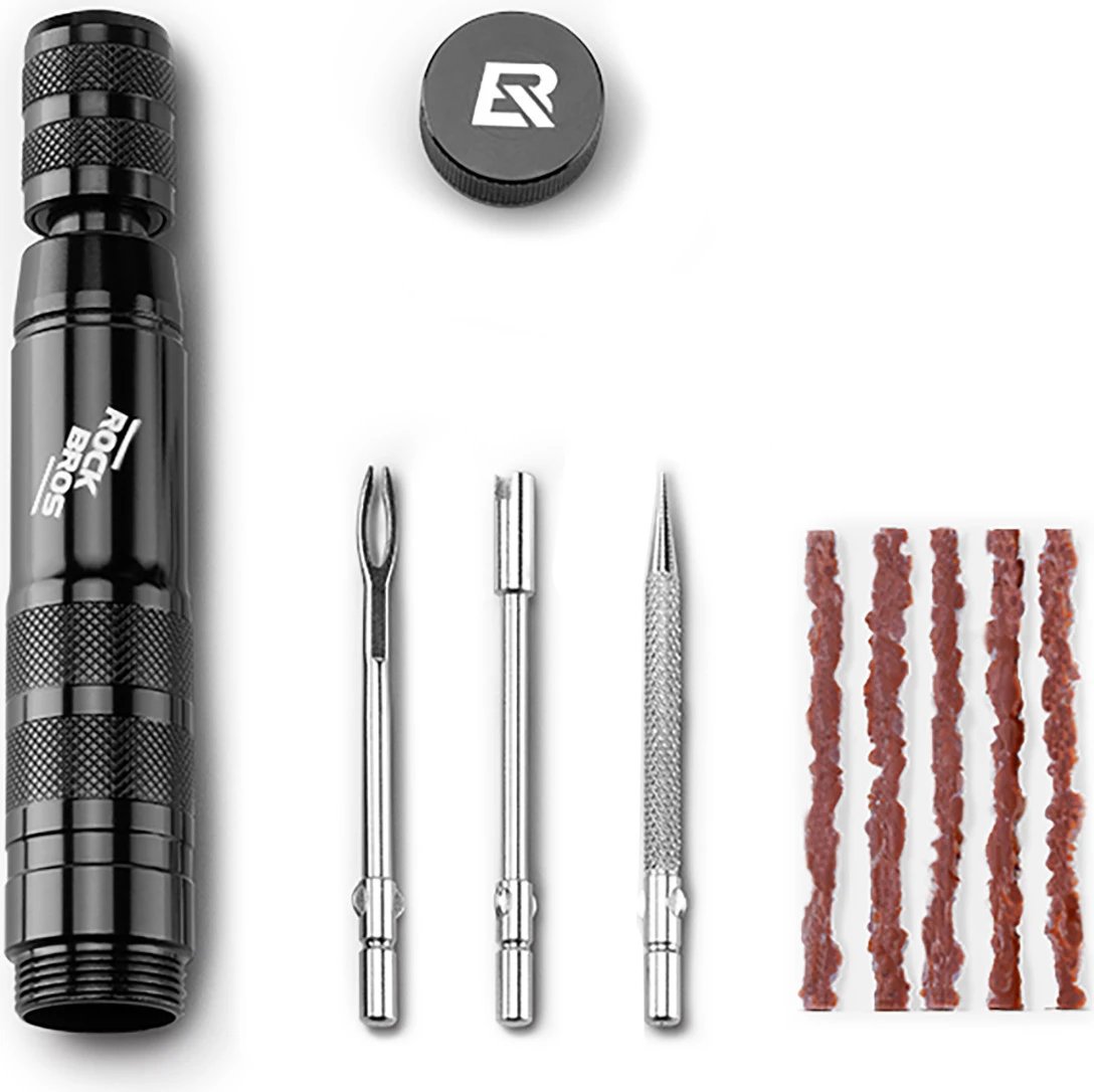 Set për riparim të gomave tubeless Rockbros 43210006001, i zi