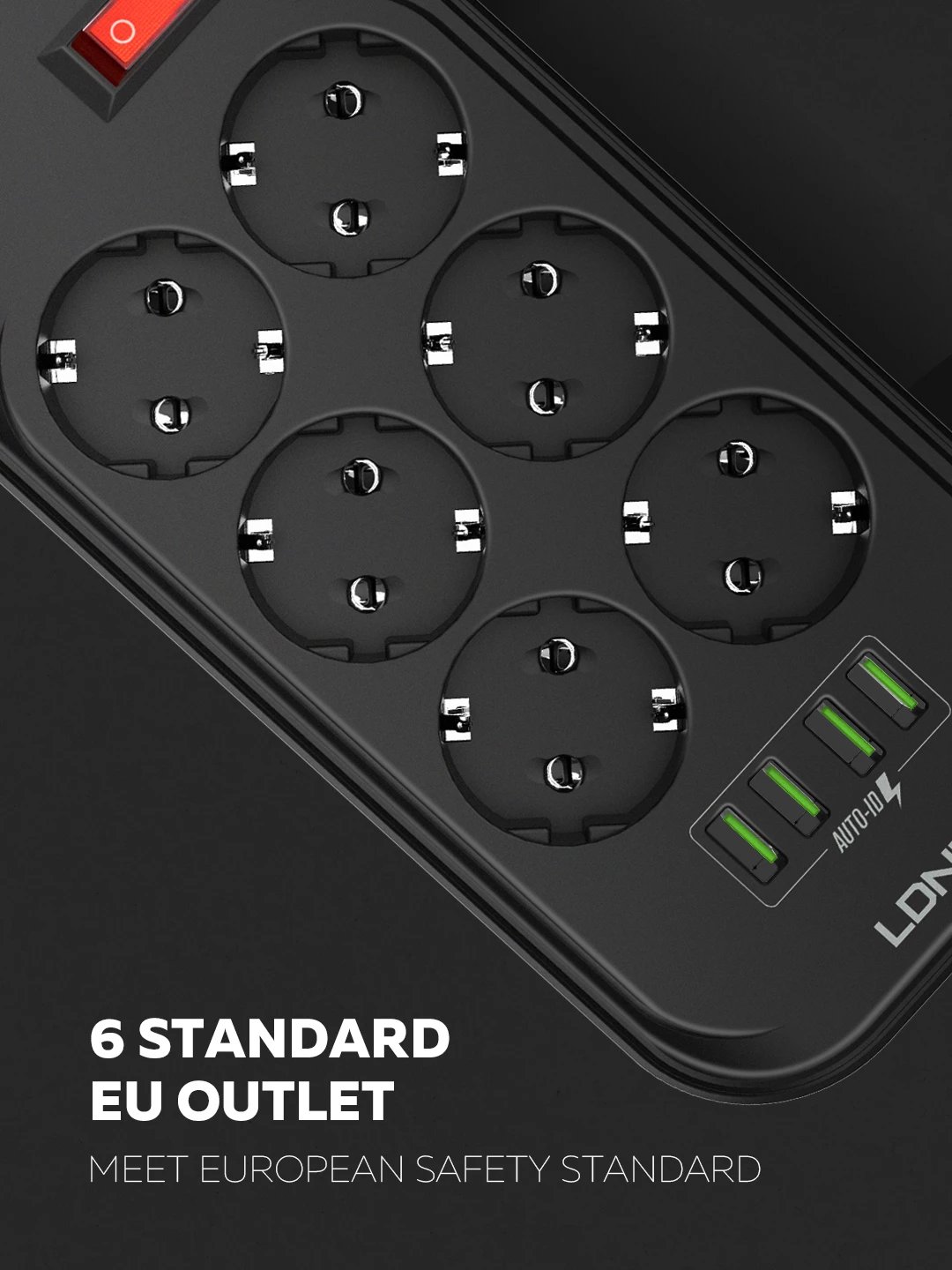 Prizë E Rrymës LDNIO SE6403 Prizë E Rrymës LDNIO SE6403