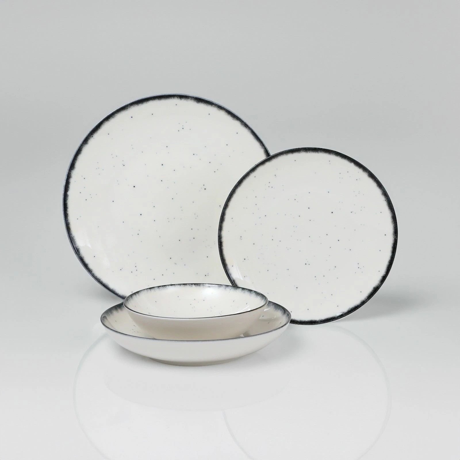 Set enësh për drekë, porcelan, 24 copë, Hermia, GBSATN24KY458SYH