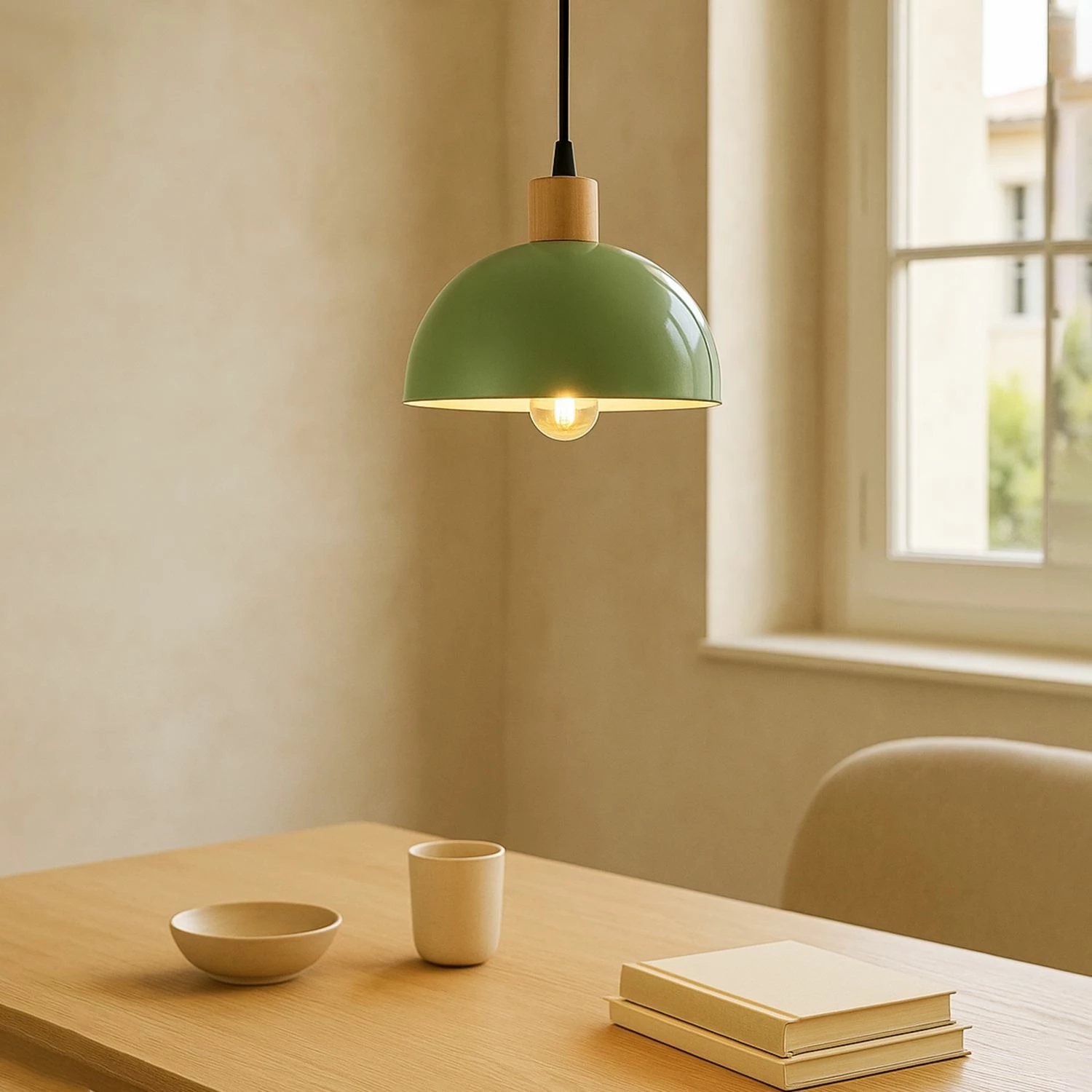 Llambë tavani Opviq, ngjyrë mente dhe e zezë, 242073