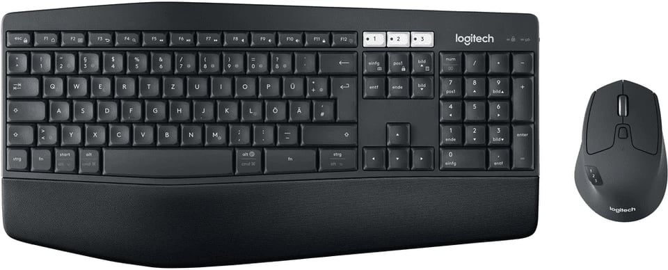 Set maus dhe tastierë Logitech MK850 Performance 920-008223 CH-layout madhësi standarde e zezë
