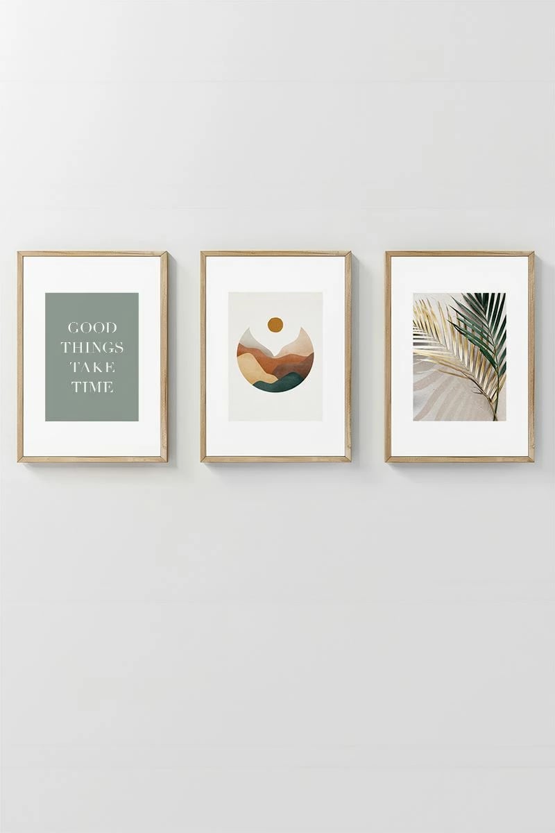 Pikturë dekorative me kornizë (3 copë), Wallity, Artcerceve1