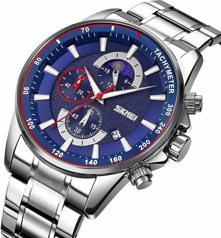 Orë dore për meshkuj Skmei, argjendtë