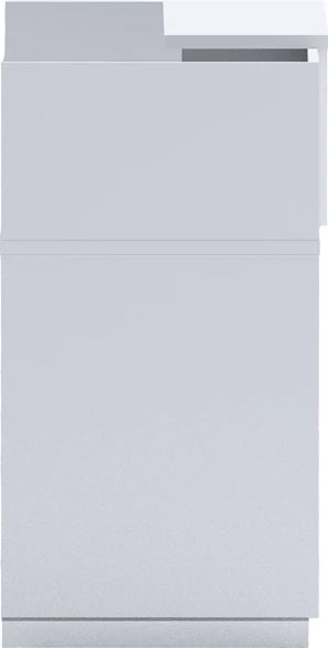 Recepsion Lotus, ngjyrë e bardhë, 140x70x110cm