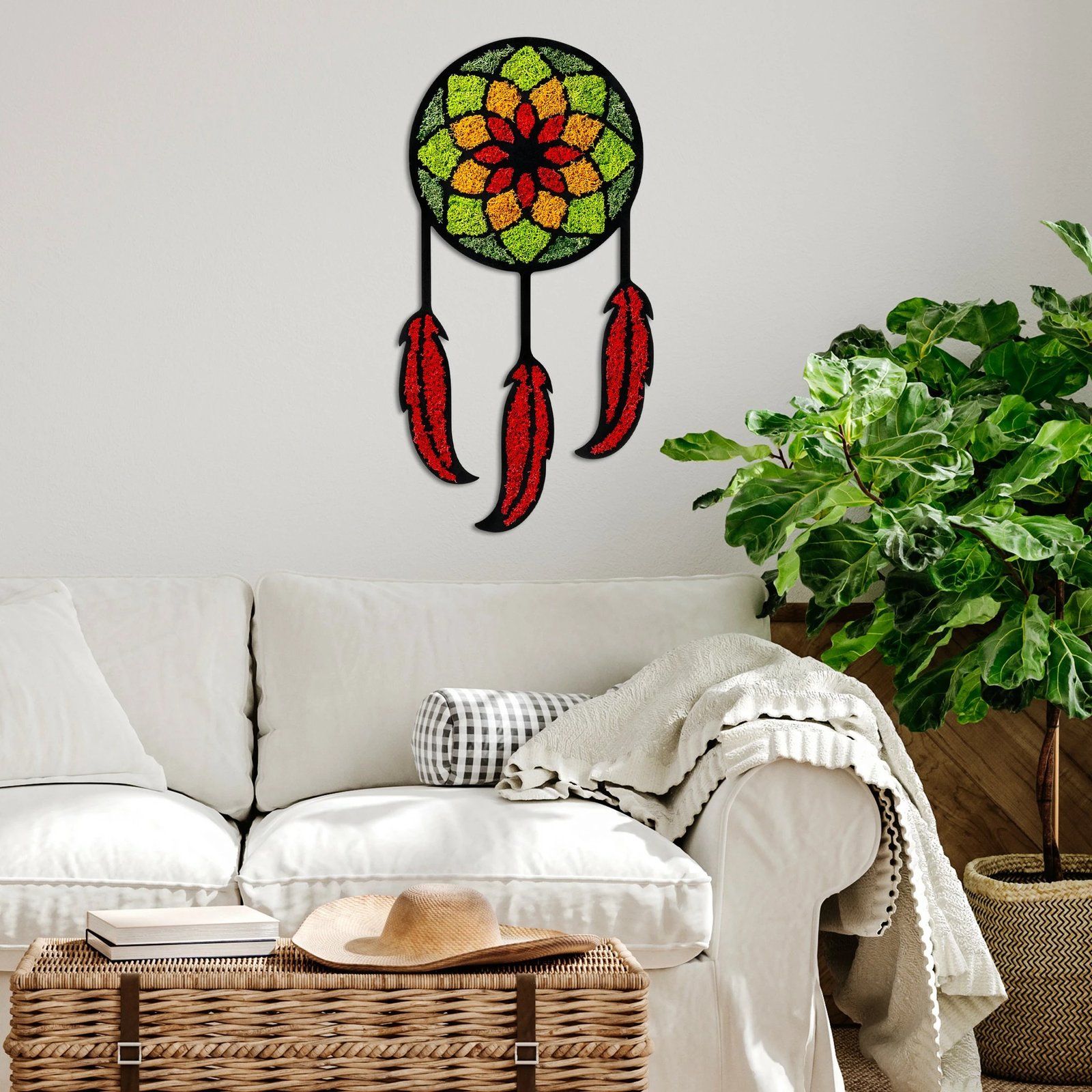 Aksesor dekorativ për mur Wallity, myshk - Dream