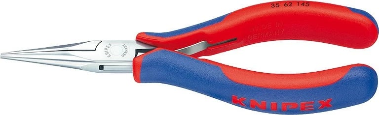 Pinca të holla Knipex 35 62 145, çelik, dorezë plastike, 145mm, kuqe/kaltër