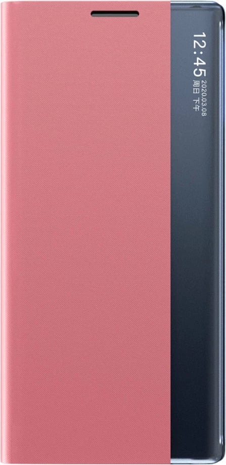 Mbështjellës Hurtel për Samsung Galaxy A03s, me kapak dhe mbajtës, Rozë