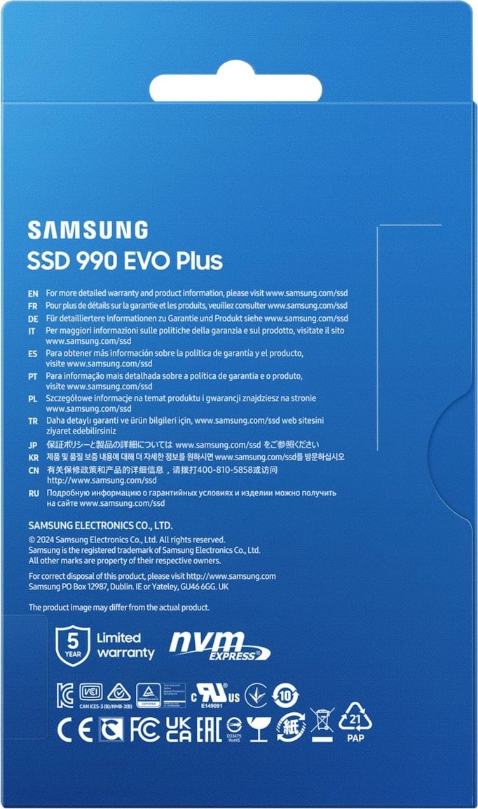 SSD Samsung MZ-V9S1T0, 1 TB, M.2, 7150 MB/s