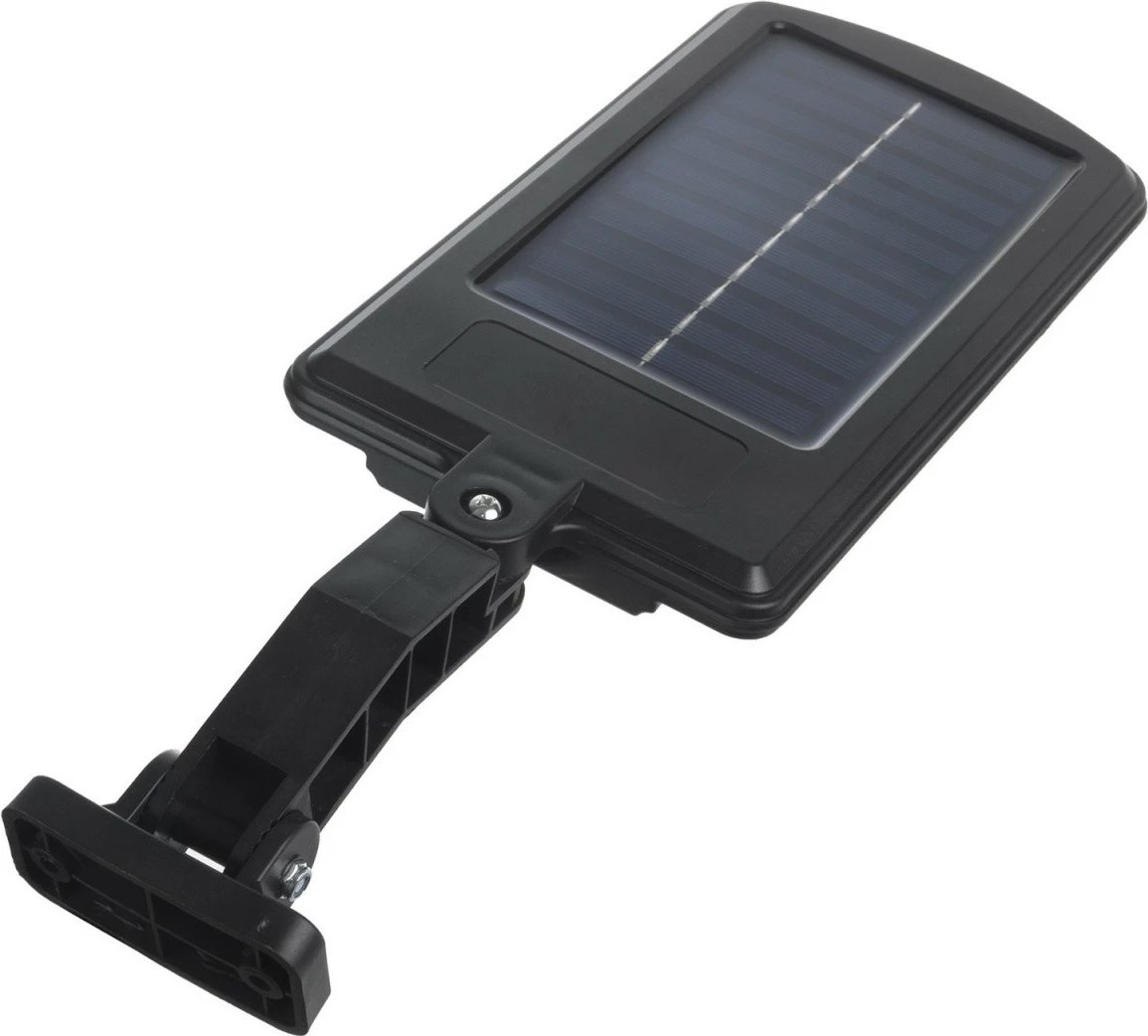 Llambë rruge solare LED Maclean MCE446 me sensor lëvizjeje dhe telekomandë, 400lm, IP54, e zezë