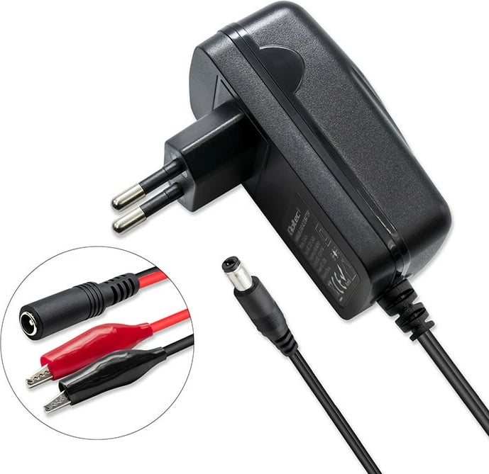 Karikues automatik baterie Qoltec 52424, 12V, 1.5A, LED, i zi