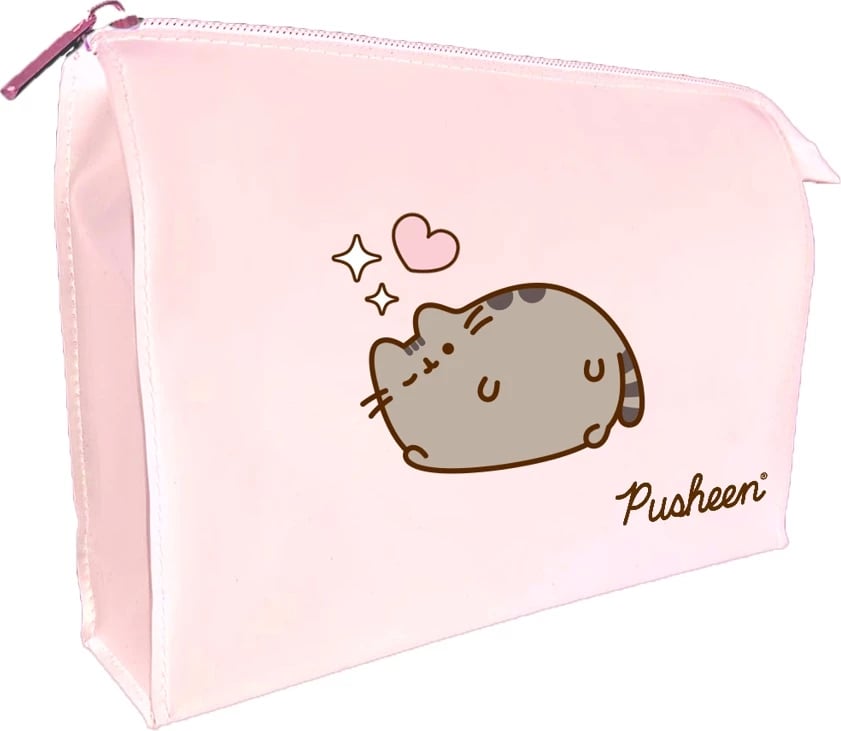Çantë kozmetike për femra Pusheen rozë, 1 copë