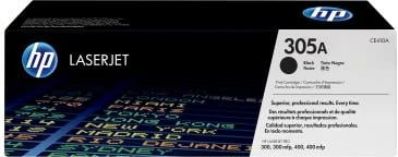Toner, HP, 305A (CE410A), 2300 faqe, e zezë