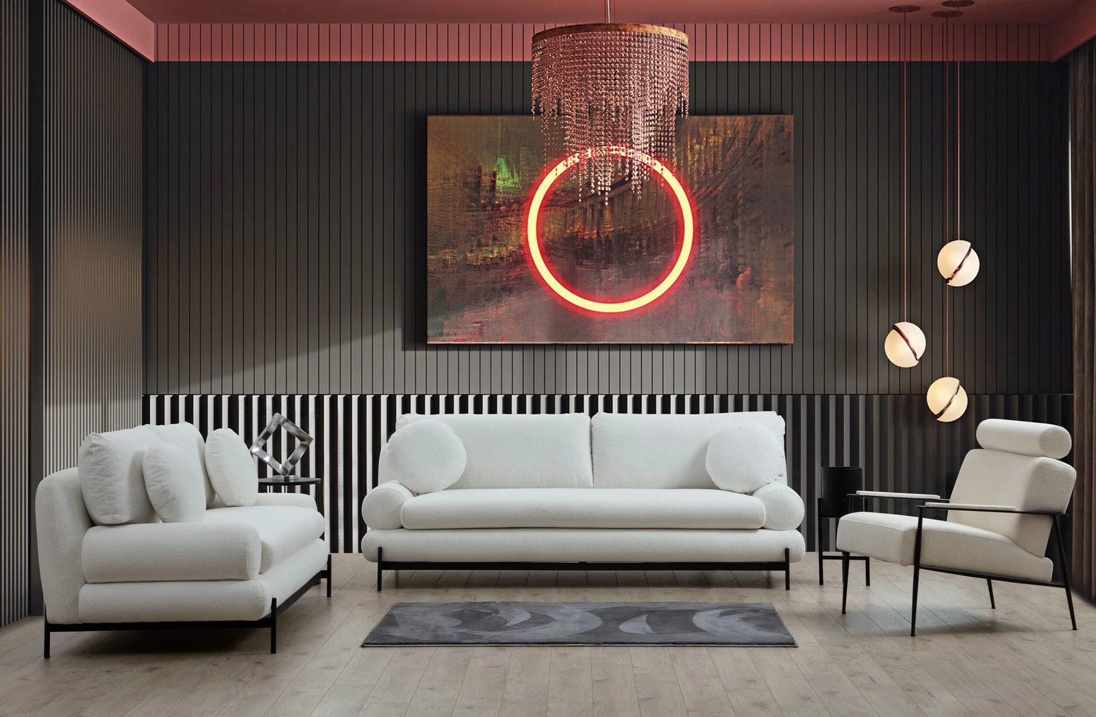 Divan dy ulëshe Atelier del Sofa, Livorno, ngjyrë e bardhë