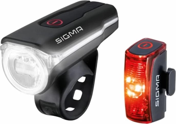 Set drita biçiklete Sigma, uniseks, të zeza